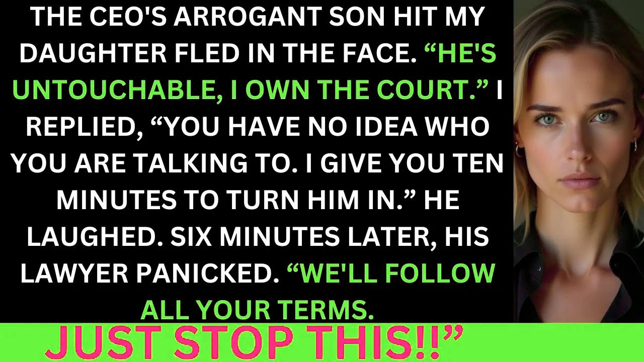 After Hitting My Daughter The CEO And His Son Thought They Were Untouchable, But He Had No Idea...