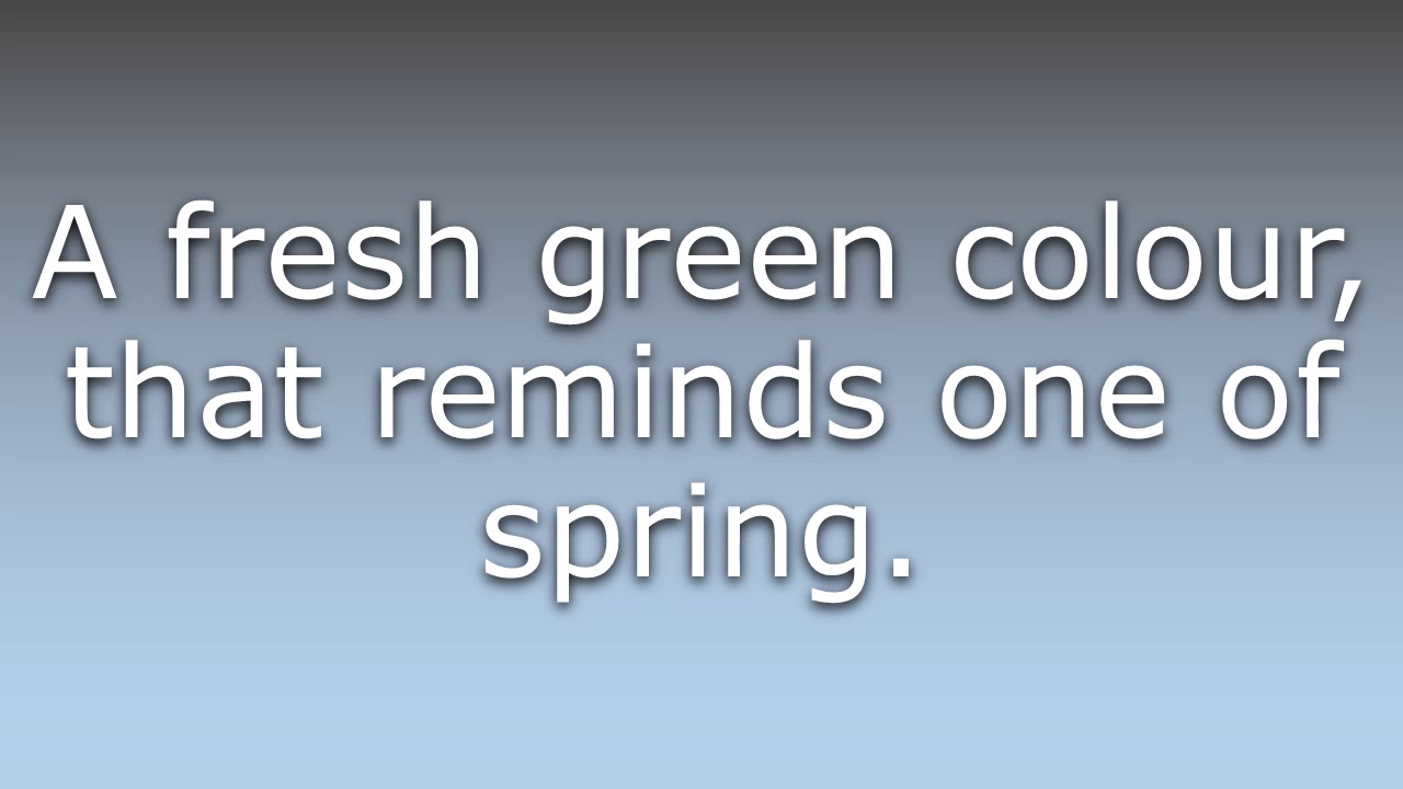 What does Spring green mean?