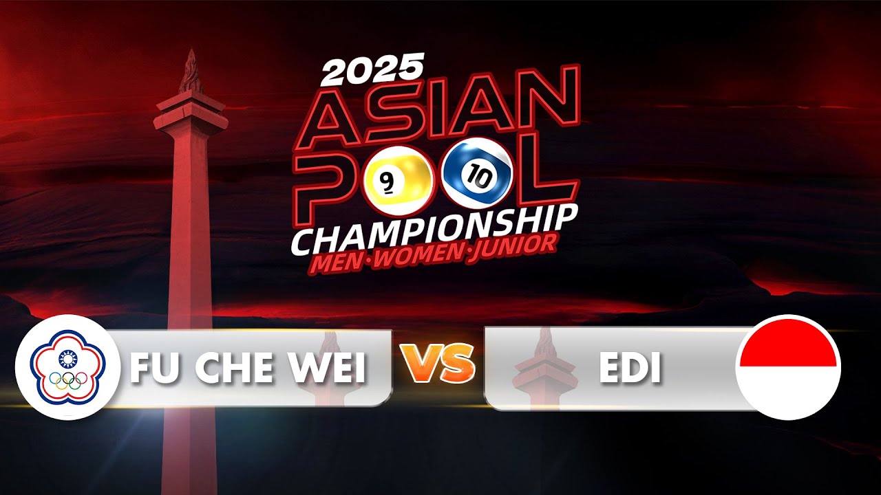 FULL MATCH! FU CHE WEI (TPE) vs (INA) EDI WIRAWAN | ASIAN POOL CHAMPIONSHIP 2025