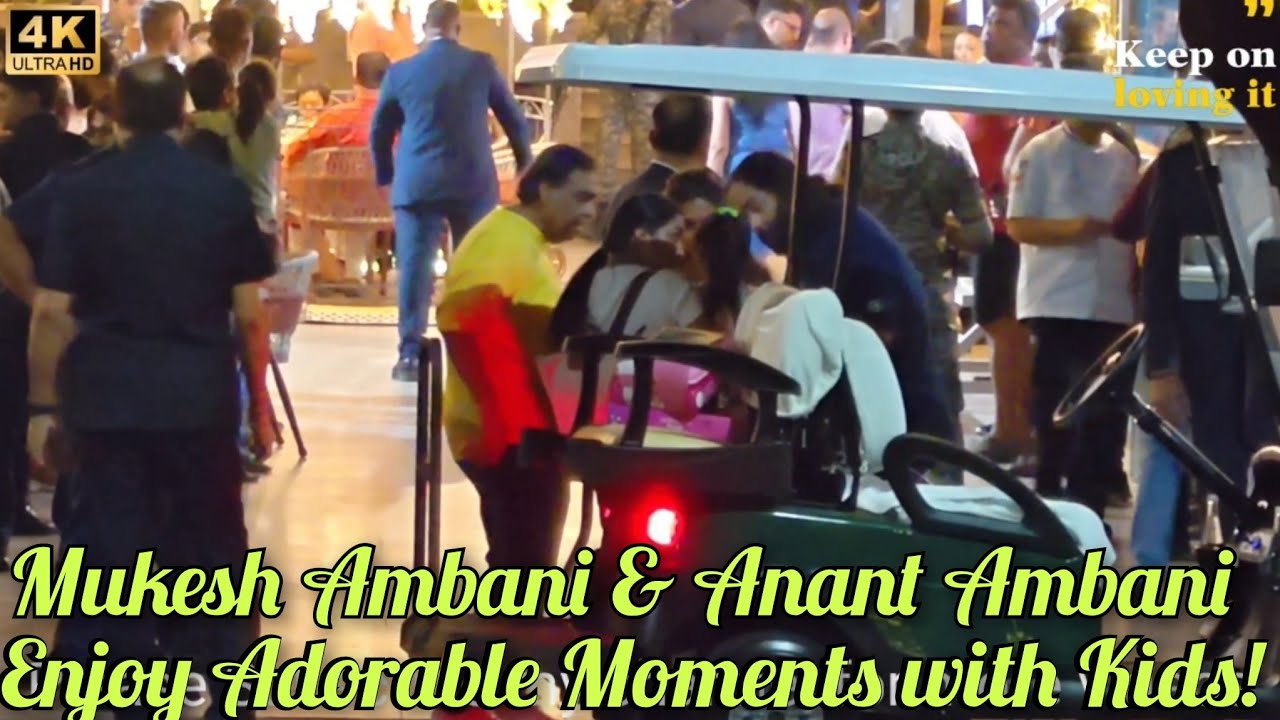 Mukesh Ambani & Anant Ambani Enjoy Family Time at Shopping Mall | Adorable Moments with Kids!
