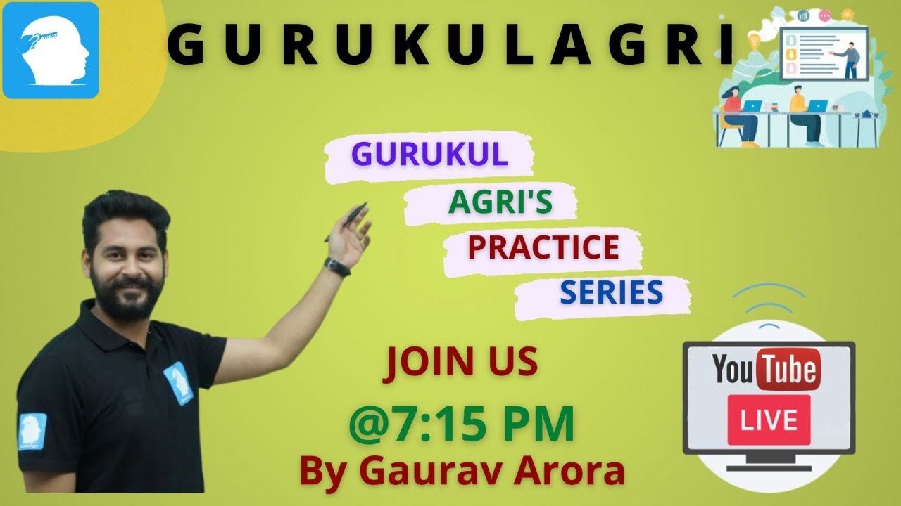 MCQ LIVE SESSION - 24 | G A P S | GURUKULAGRI