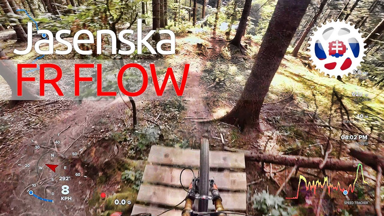 BIKEPARK Jasenska 2017 2. FR FLOW Prehliadka trate /s komentárom a GPS Live Data/ @SlovakBikeparks