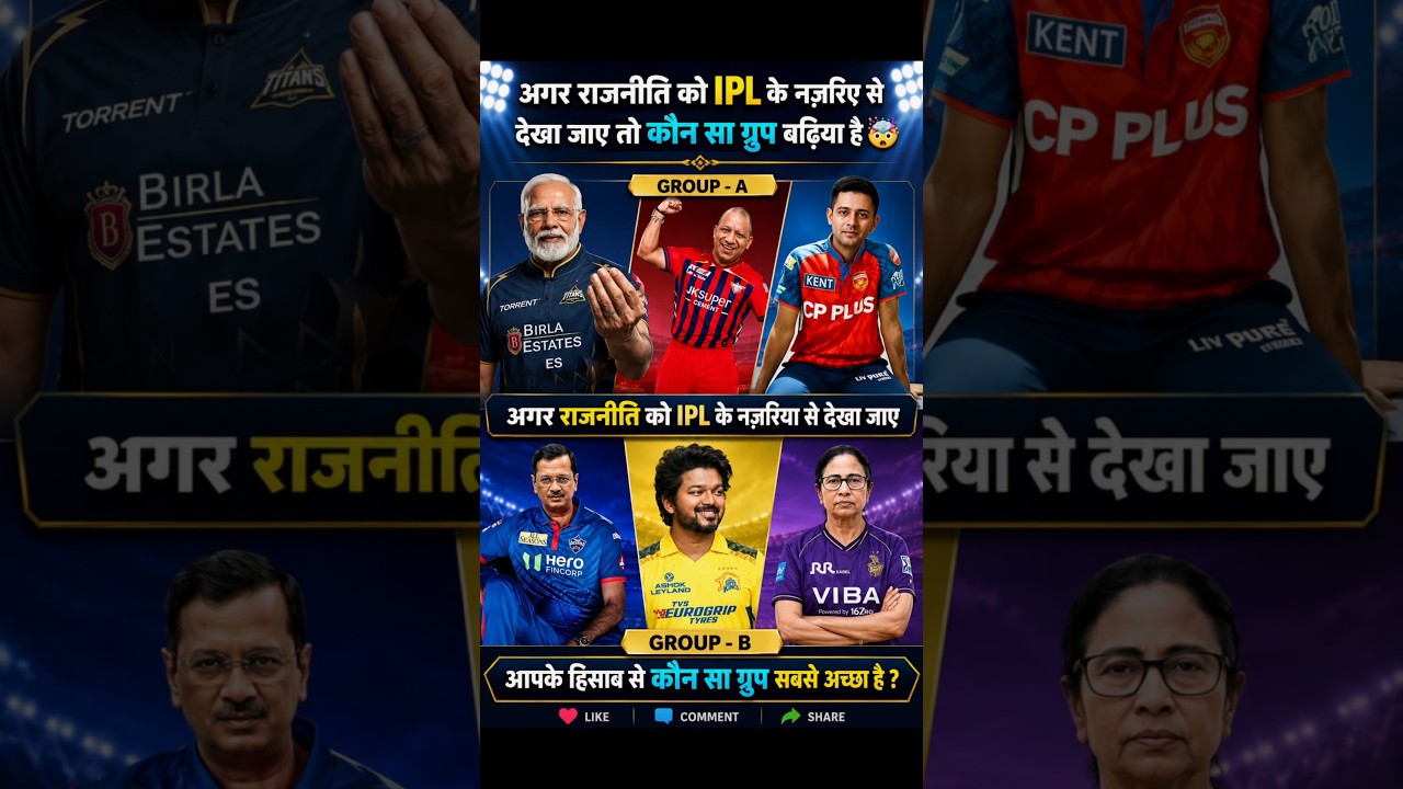 IPL Style Politics Battle | Group A vs Group B | Kaun Hai Sabse Strong?🤯#shorts #cricket #funny #fyp