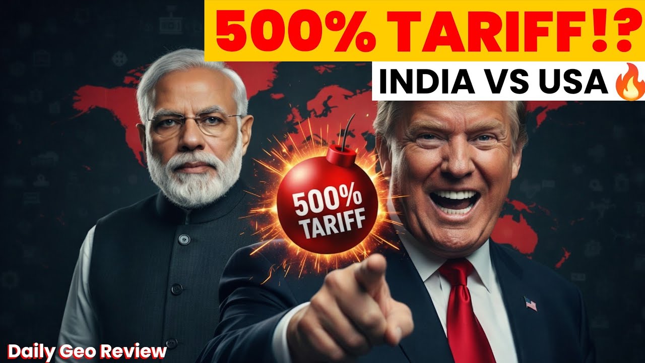 Trump Ka 500% Tariff Bomb 💣 | Russia Oil Par India Ko Dhamki!