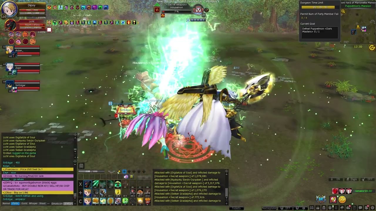 Puppetmon dungeon - DPS