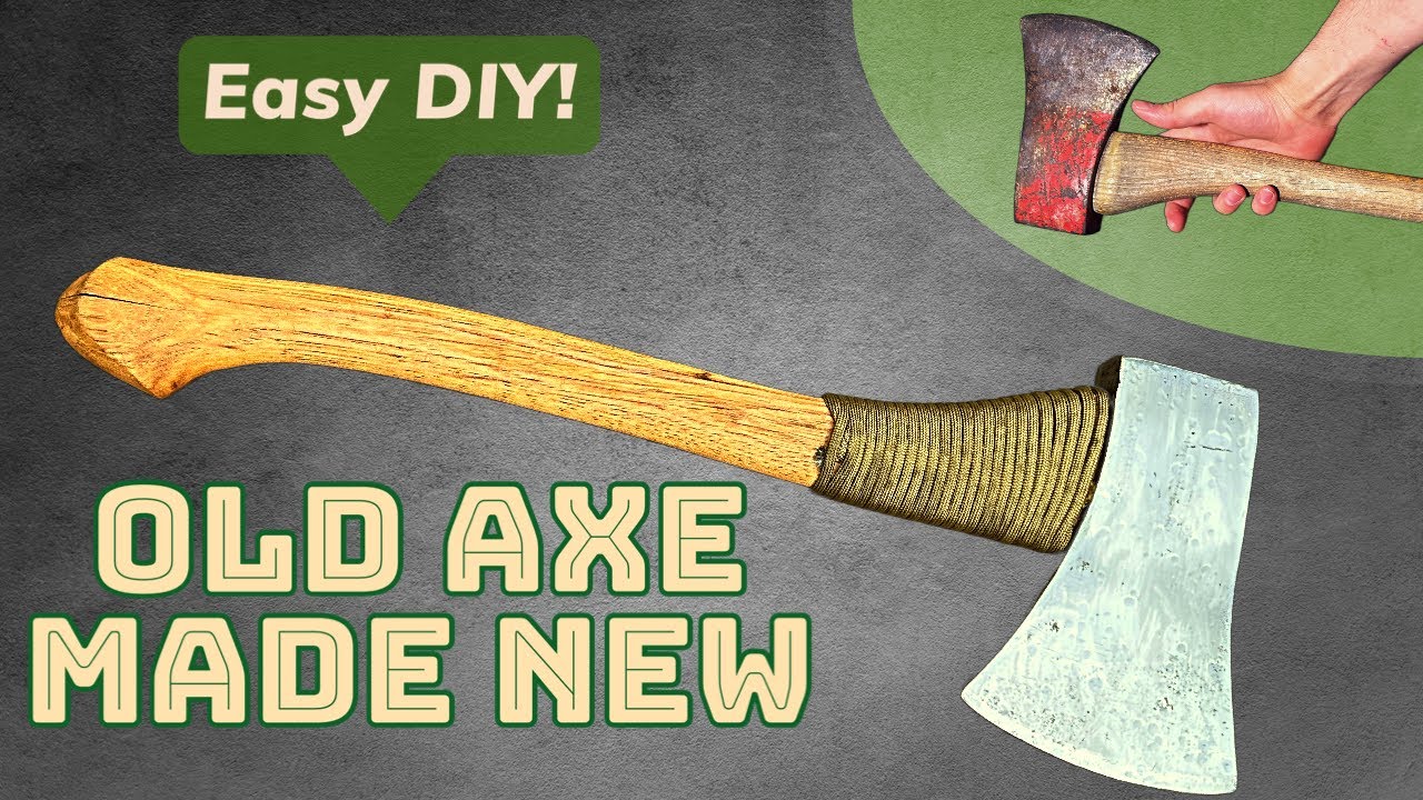Basic Axe Restoration & Sharpening - Cheap Rusty Axe Made New