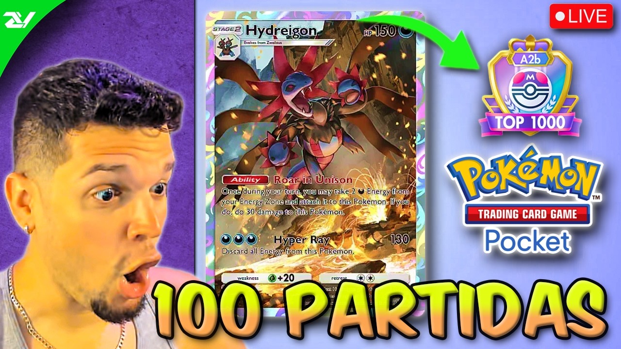 Top 100 juega 100+ Partidas de Ranked de Pokemon TCG Pocket