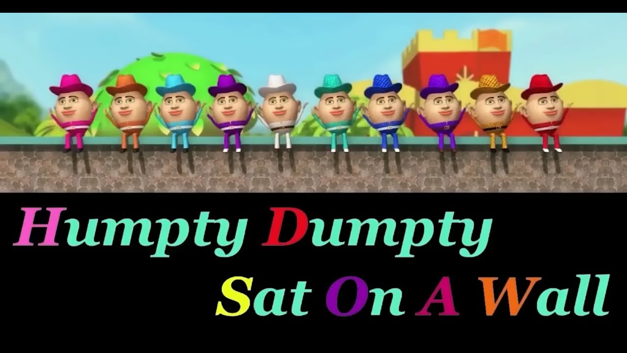 humpty dumpty sat on a wall | 3D Animation English Rhymes for children | Chitti TV