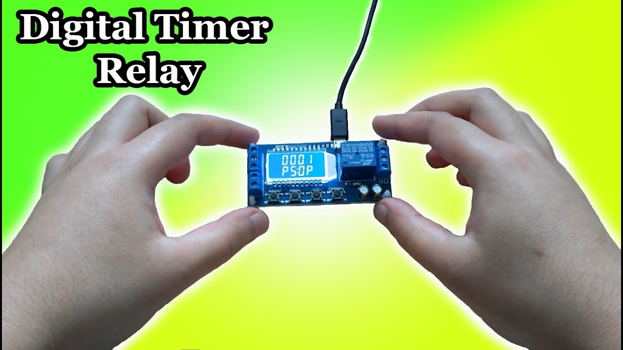 Testing a Micro USB Digital LCD Display Time Delay Relay Module