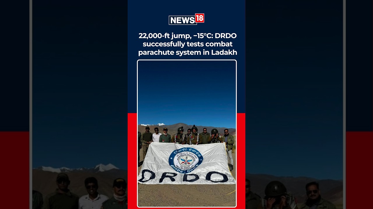 DRDO Pulls Off High-Altitude Combat Parachute Test at 22,000 Feet in Ladakh | Indian Army | N18S