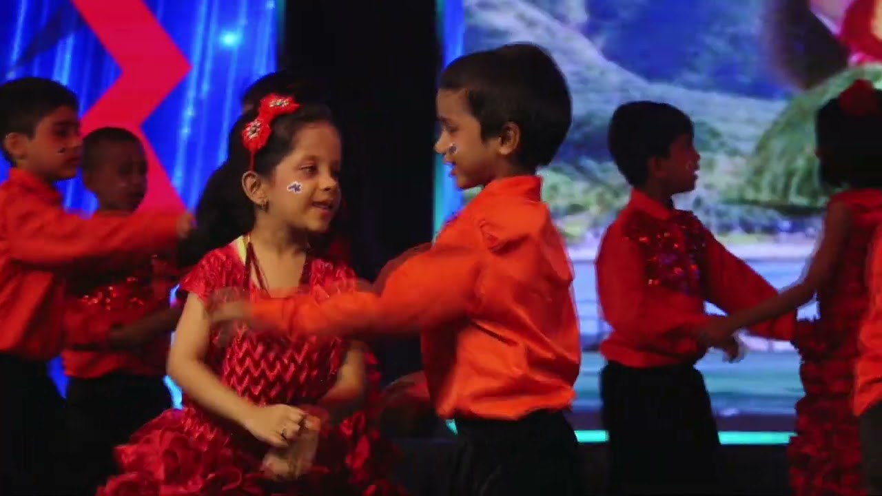 Jolly o Jimkhana performance by Grade1(Drone video)@rainbowinternationalschoolhyd