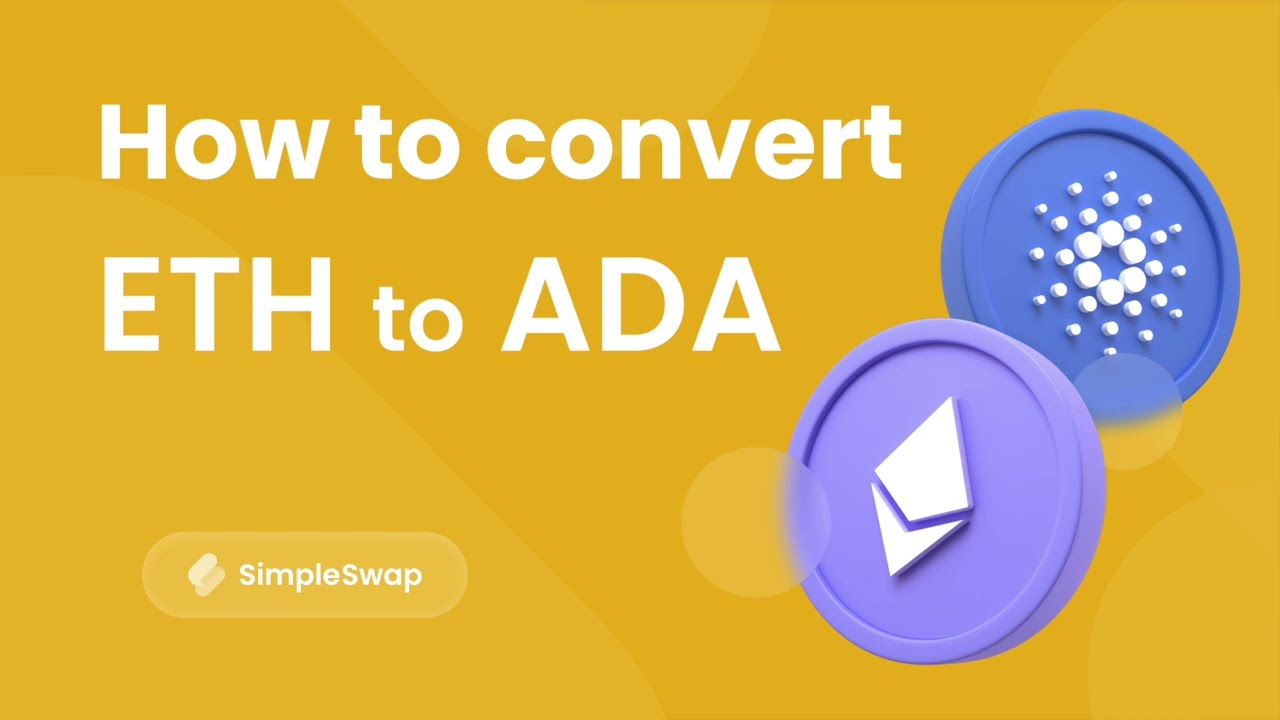 How to exchange Ethereum (ETH) to Cardano (ADA) without KYC?  Full Guide