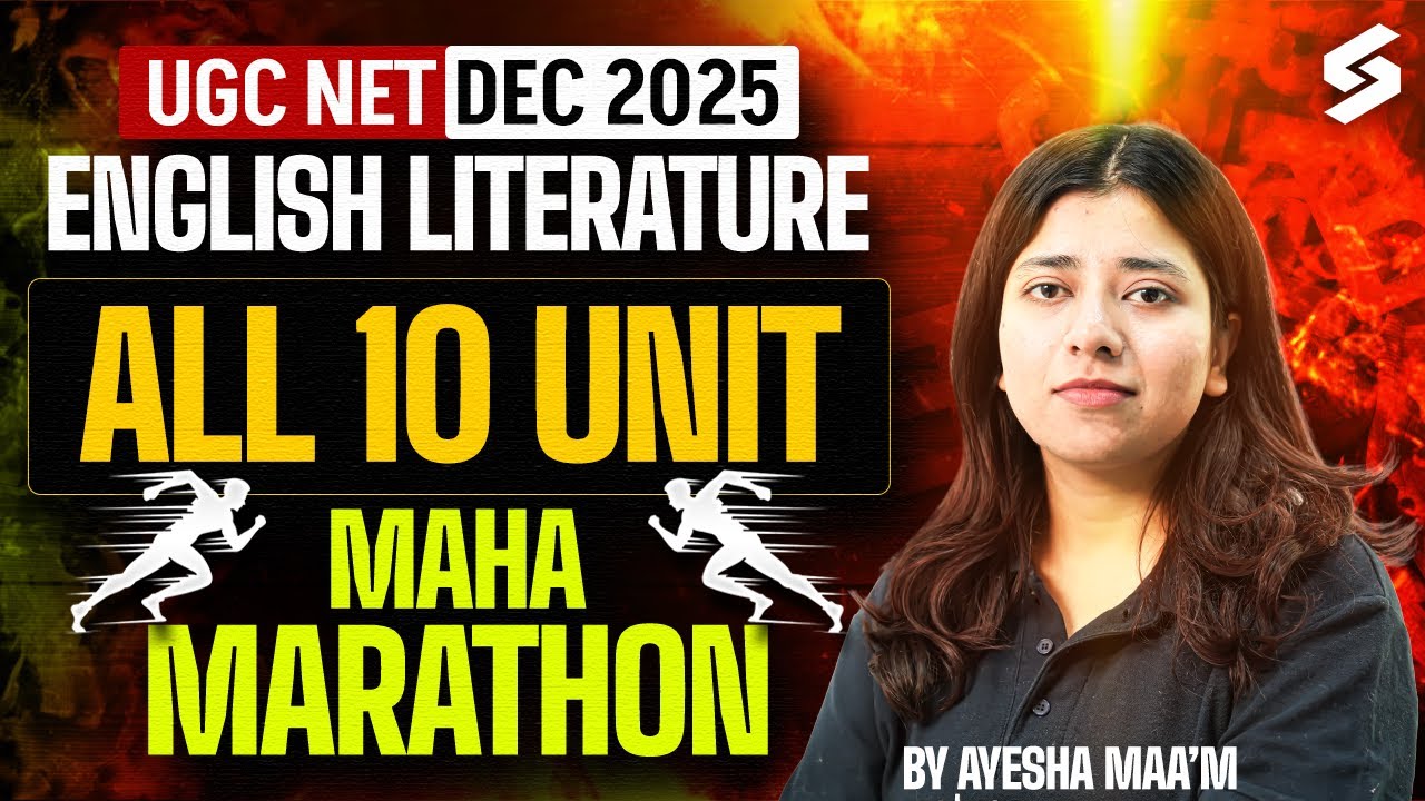 UGC NET English Literature Marathon Class 2025 | UGC NET English All 10 Units Revision By Ayesha Mam