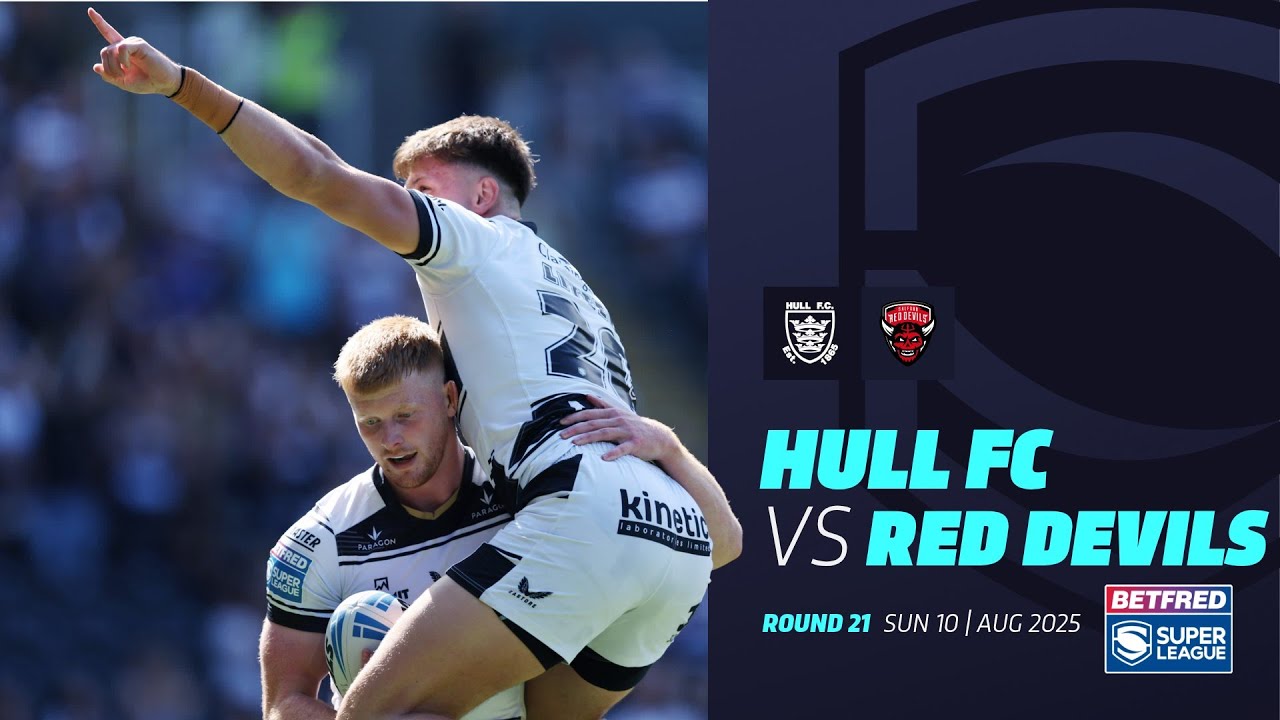 Highlights | Hull FC v Salford Red Devils | 2025 Betfred Super League, Round 21