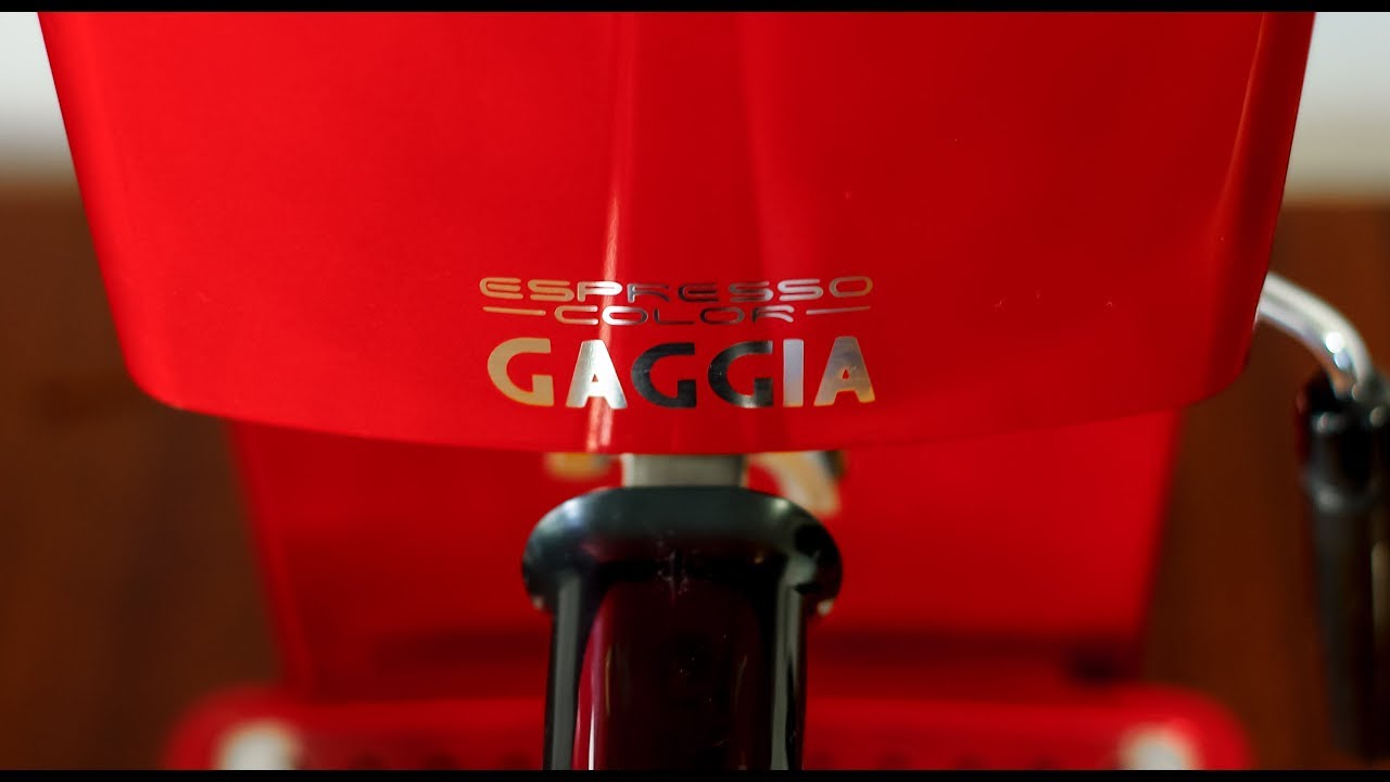 Gaggia Espresso Color Red - Espresso and Latte (Приготовление эспрессо и латте)