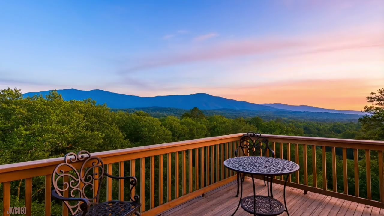 Sunrise Forest Balcony ASMR 10 hours