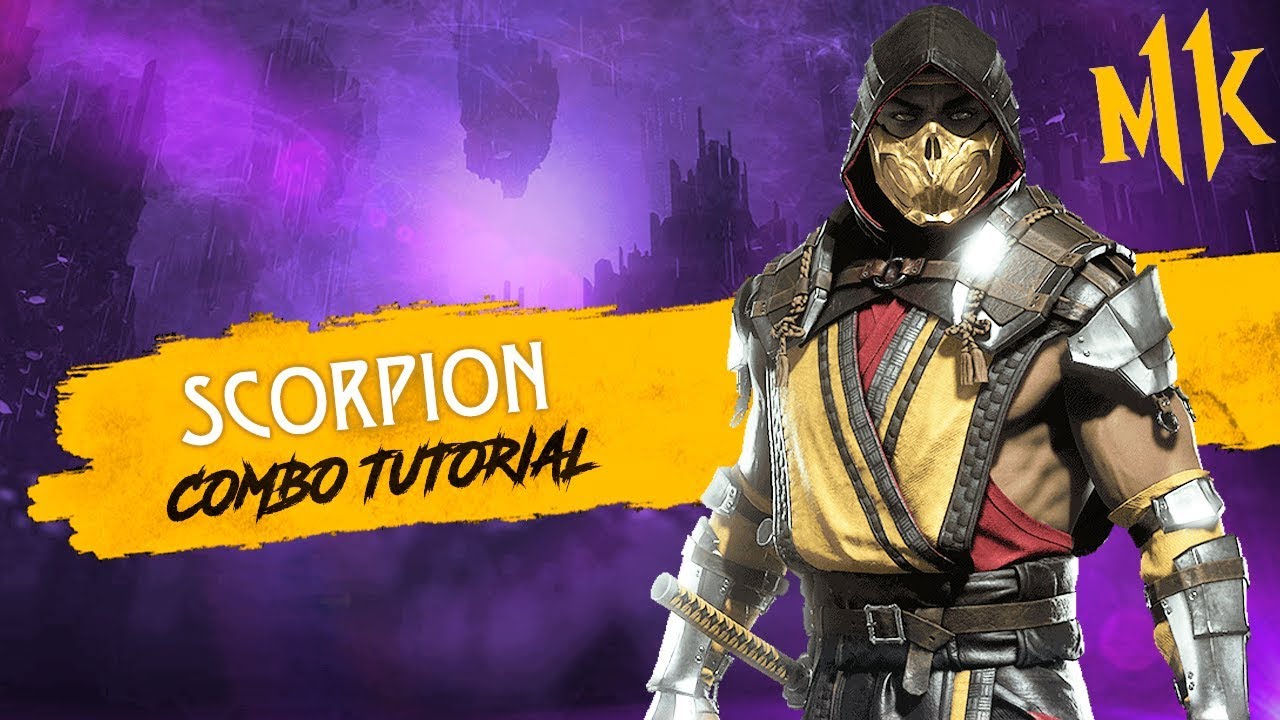 SCORPION COMBO TUTORIAL | 41% DE DANO + IDÉIA DE CRUSHING BLOW 46% | KOMBAT 11 | PS4 - MK11