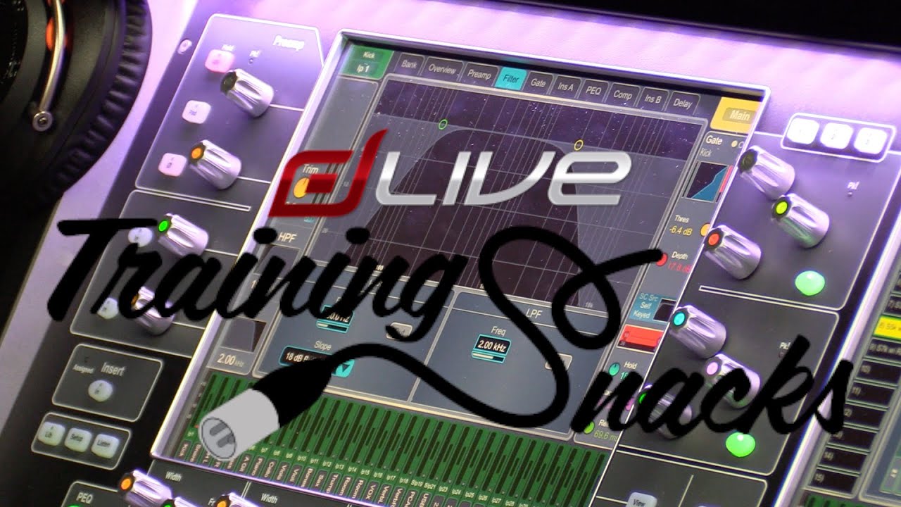 Allen & Heath  dLive - Touchscreen - Viewing the i/o