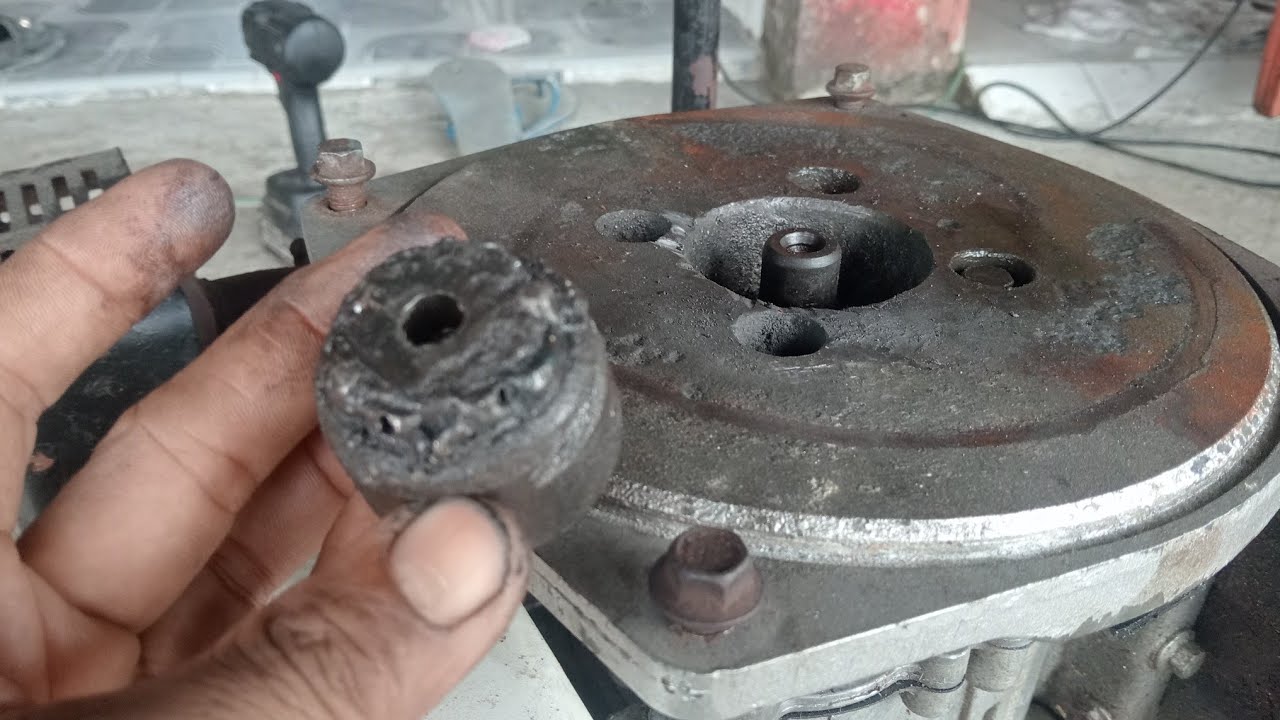 Melepas impeler pompa air macet, kipas rayer ambrol 