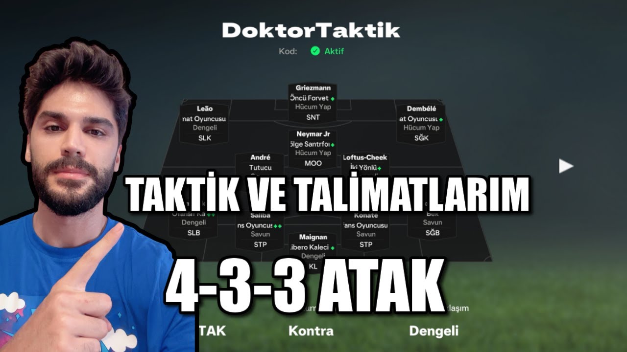 BU TAKTİKLE OYNARKEN KEYİF ALACAKSIN ! EA FC 25 TAKTİK VE TALİMAT