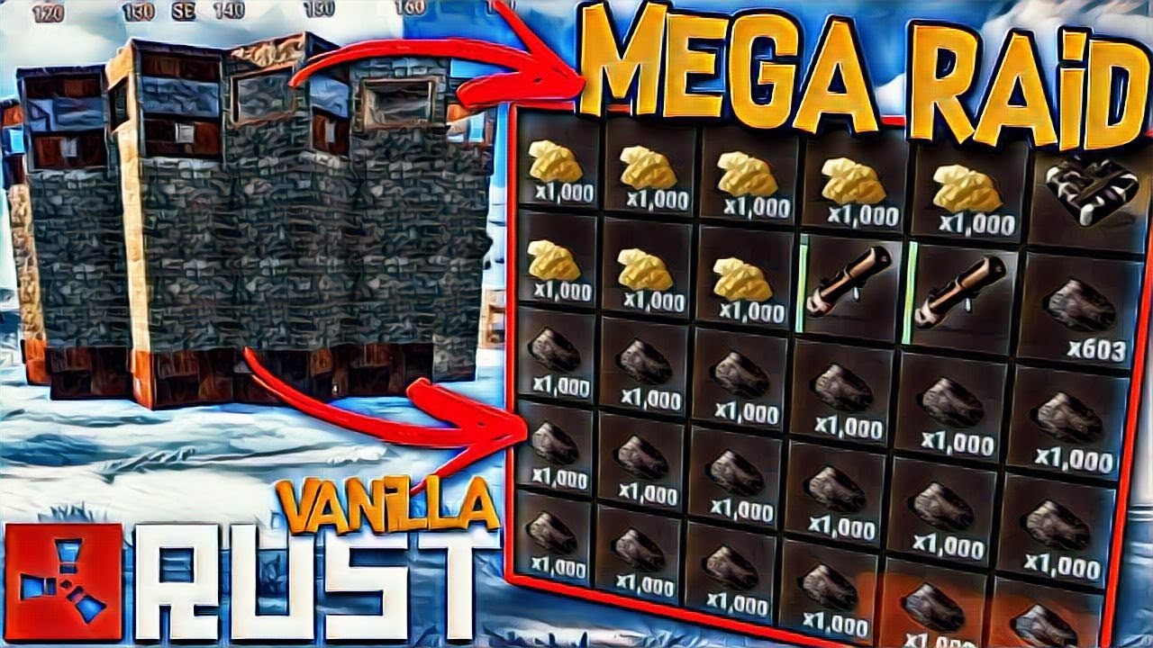 Rust Vanilla 🏰 Mega RAID | Super LOOT | Base Na NEVE - Rust