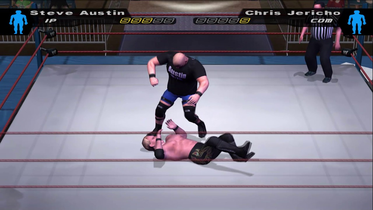 AUSTIN 3:16 Stomps Y2J! Stone Cold vs. Jericho Full Gameplay (PS2)