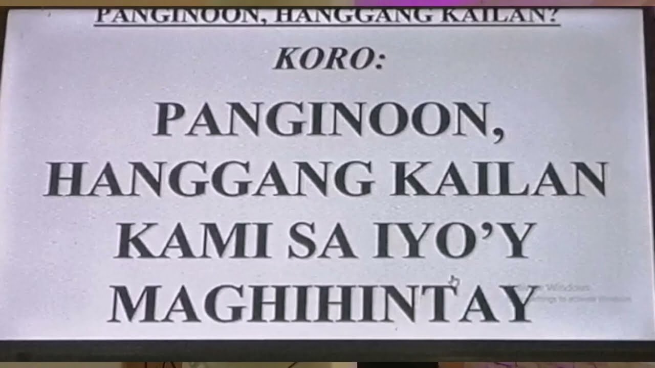 Panginoon Hanggang Kailan, Advent Song Communion song, @Edgar_Tabiolo