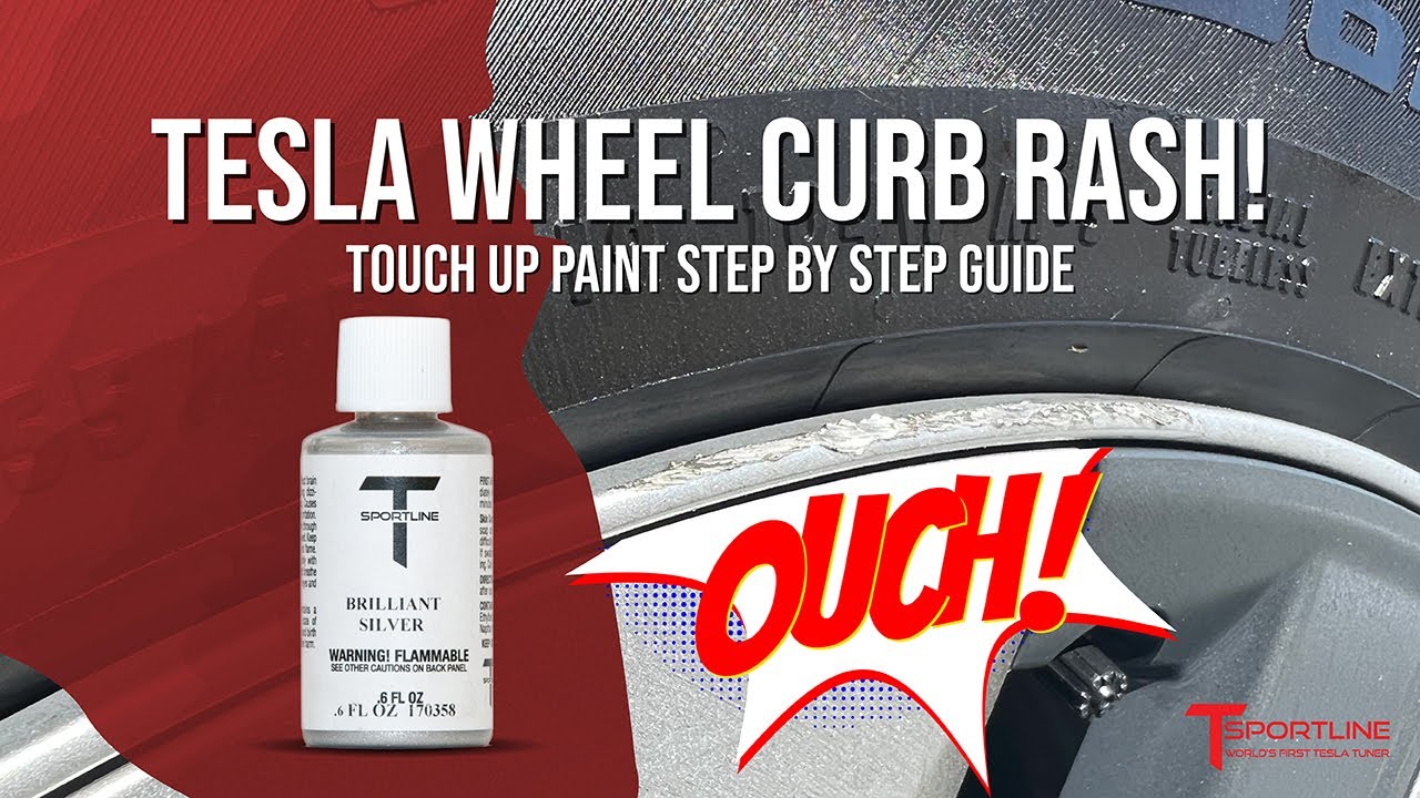Got Curb Rash? Touch it up!  How to use T Sportline's Tesla Wheel Touch Up Paint, Step by Step