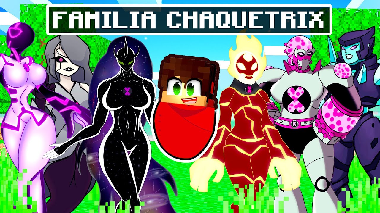 GUIHH tem uma FAMÍLIA CHAQUETRIX no Minecraft