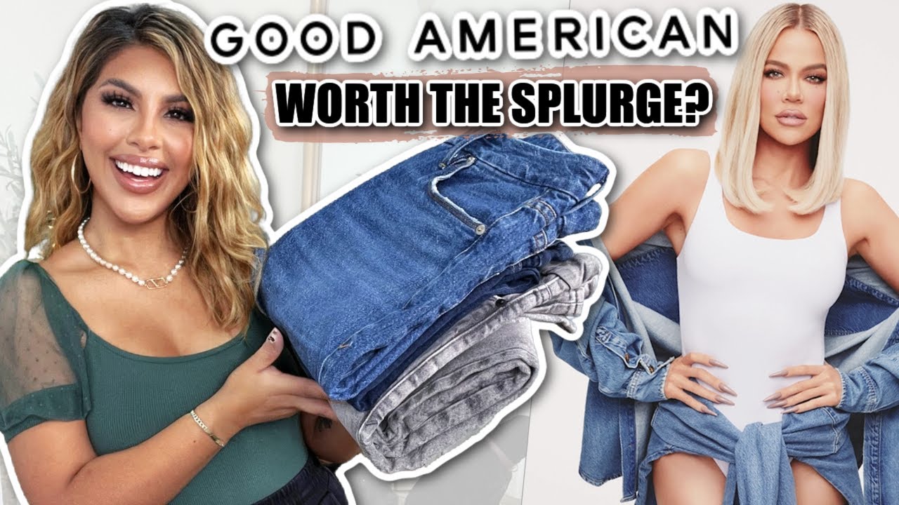 ✨GOOD AMERICAN DENIM REVIEW!✨DOES IT FIT PETITES? IS IT REALLY WORTH THE SPLURGE? SALE SECTION FINDS