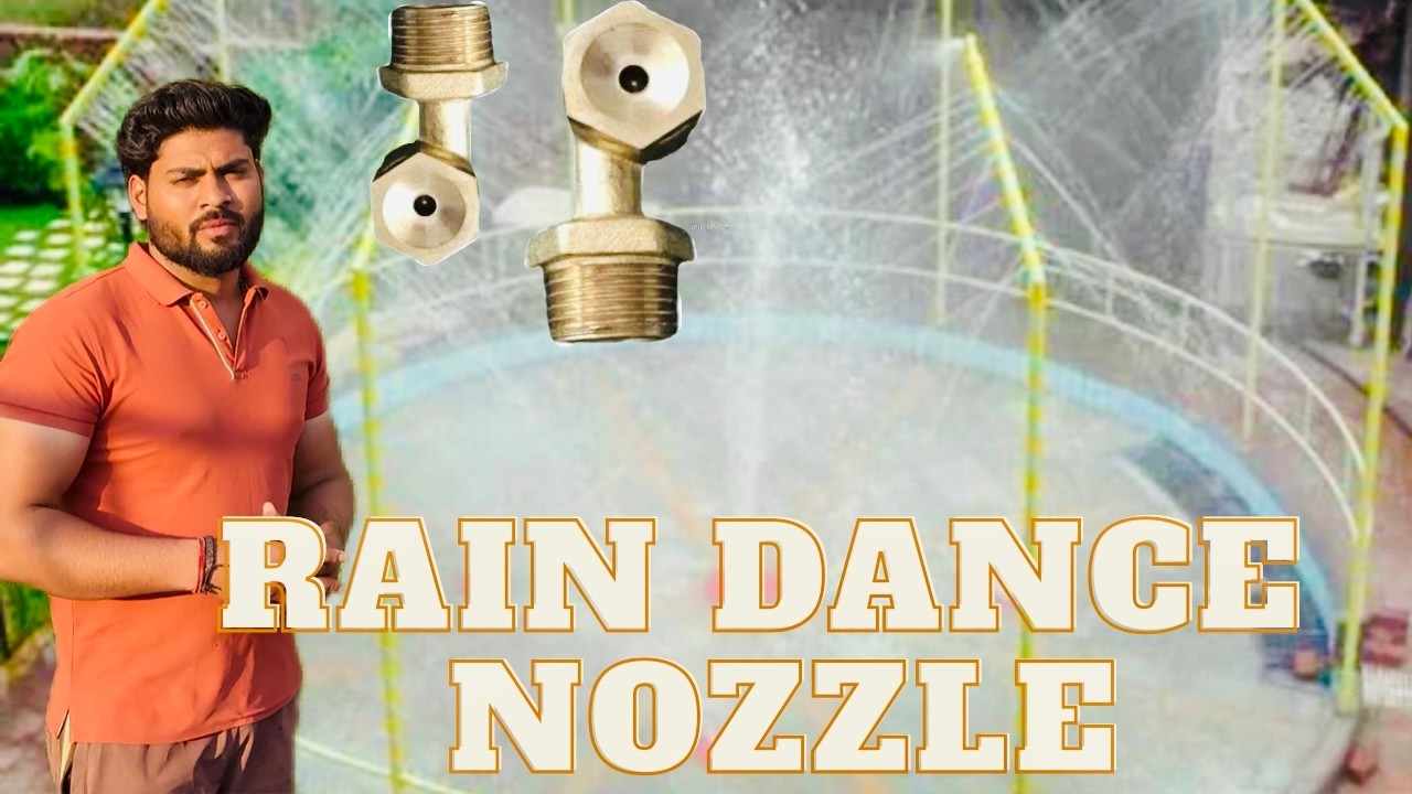 Rain Dance Nozzle Apne Aap se kaise lagaye#fountain #nozzles #rain #waterfountain #Coolingnozzle