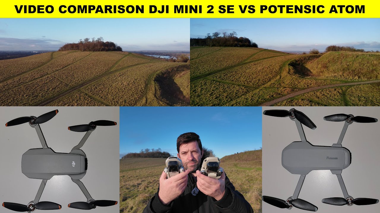DJI MINI 2 SE VS POTENSIC ATOM VIDEO QUALITY COMPARISON