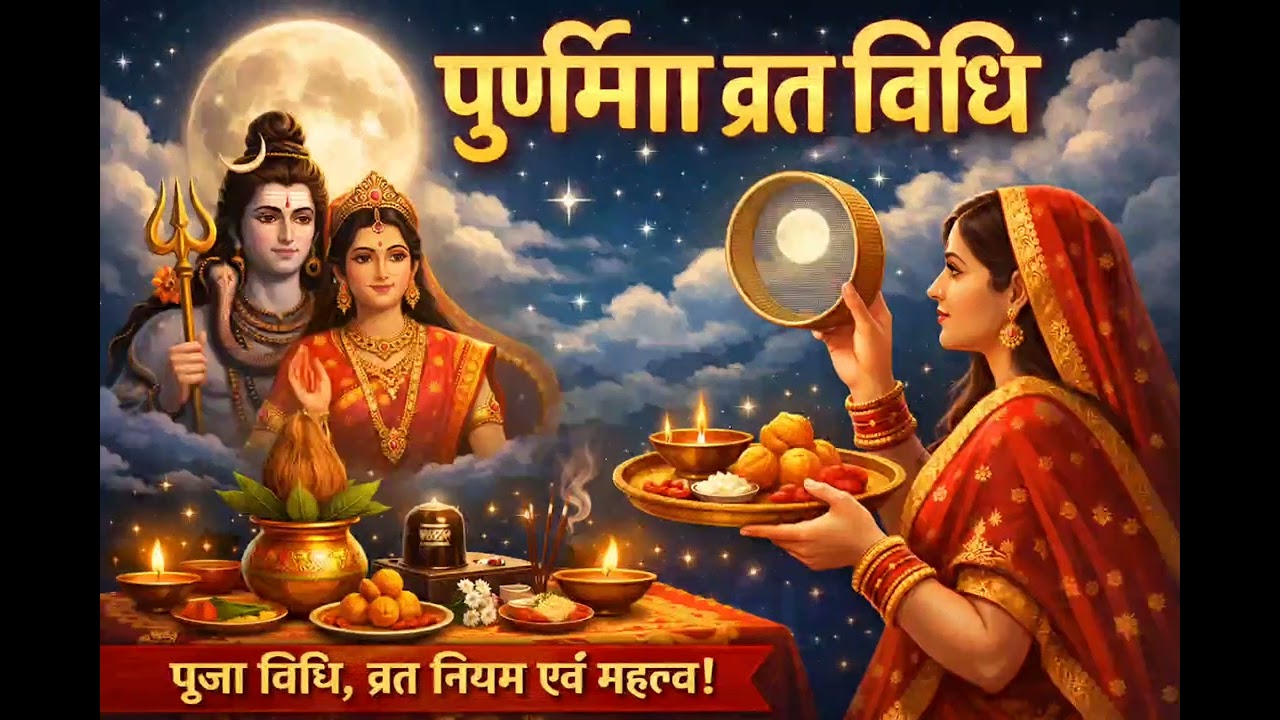 पूर्णिमा व्रत विधि | पूजा विधि, व्रत नियम और चंद्र दर्शन का महत्व