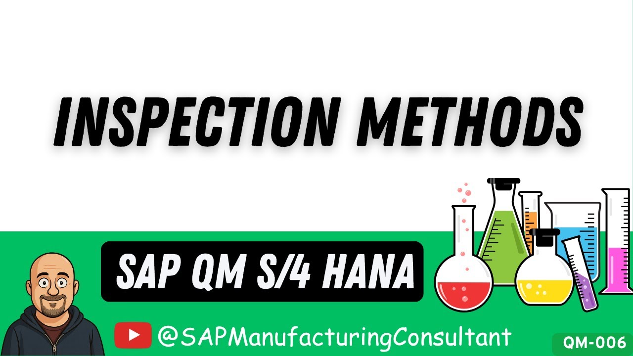 Quality Planning: Inspection Methods | SAP QM | Master Data