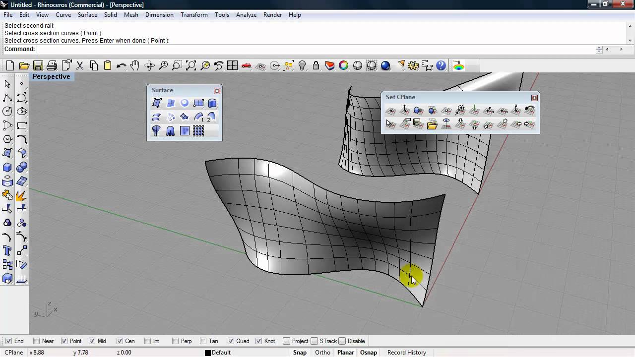 Rhino Surface Modeling
