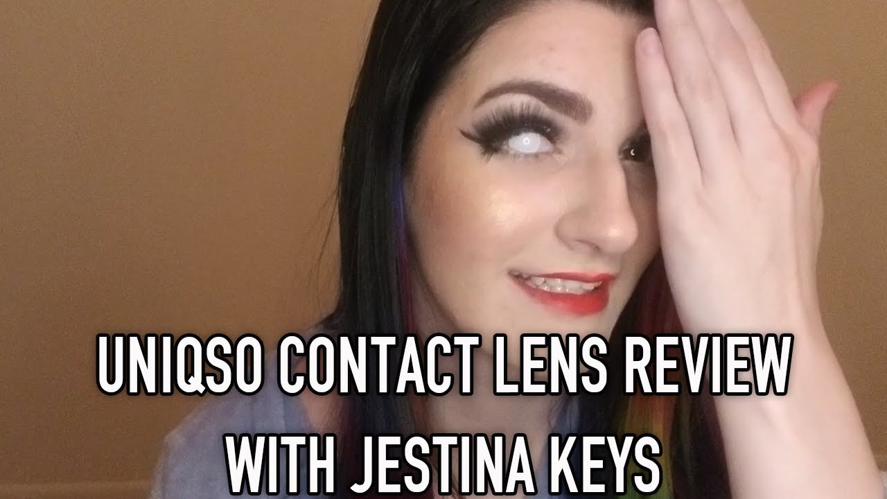 Uniqso Contact Lens Review with Jestina Keys -  Sweety Crazy Lens - Blind White