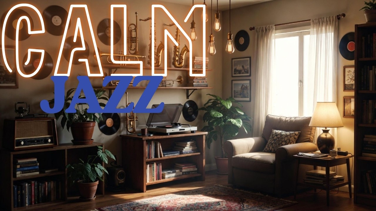 Calm interior with Jazz In the LIVING ROOM