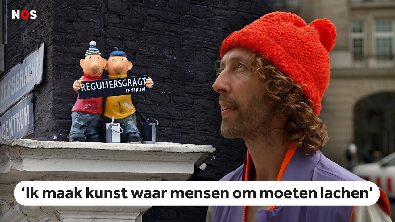 Straatkunstenaar Frankey wordt ook wel de Nederlandse Banksy genoemd