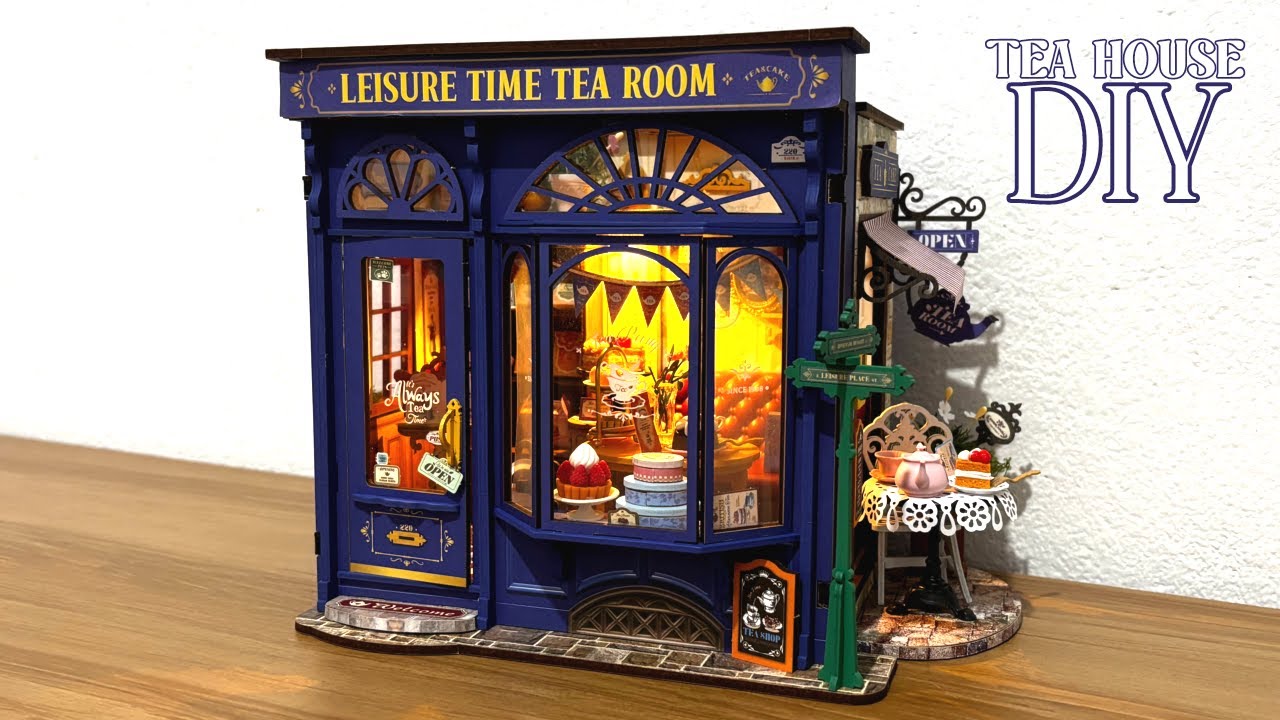 [UNBOXING] DIY Miniature Tea House | Rolife Leisure Time Tea Room