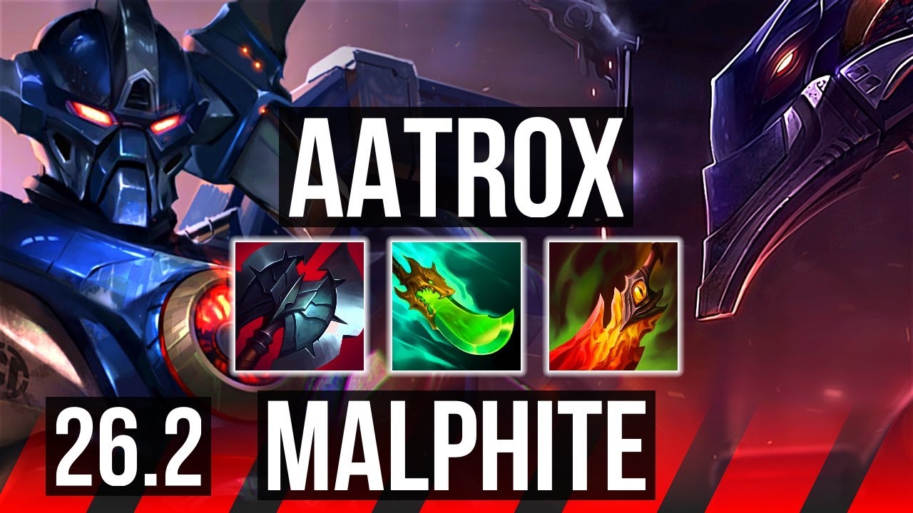 AATROX vs MALPHITE (TOP) | 5k gold comeback, Good KDA: 14/2/9, 41K damage | EUNE Grandmaster | 26.2