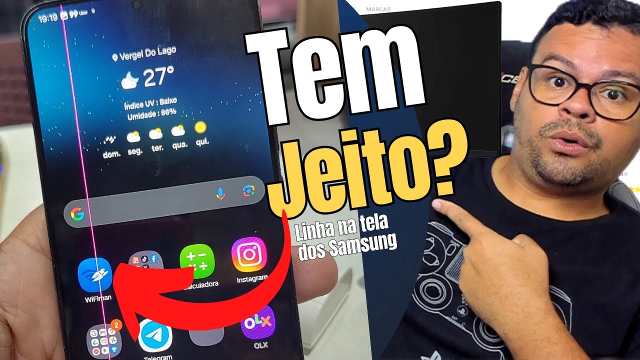 Linha Verde ou rosa no celular Samsung? Descubra a Solução!