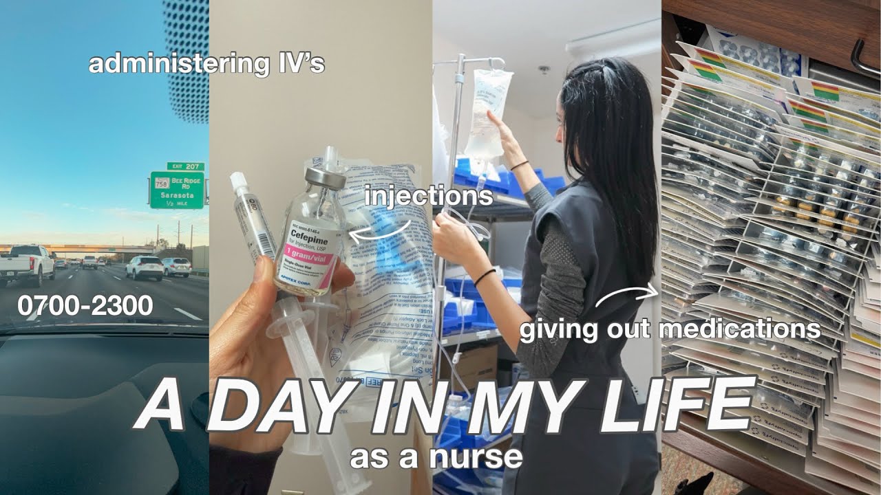 WORK A 16 HOUR SHIFT WITH ME AS A NURSE // administering medications, injections, IV's, & more!