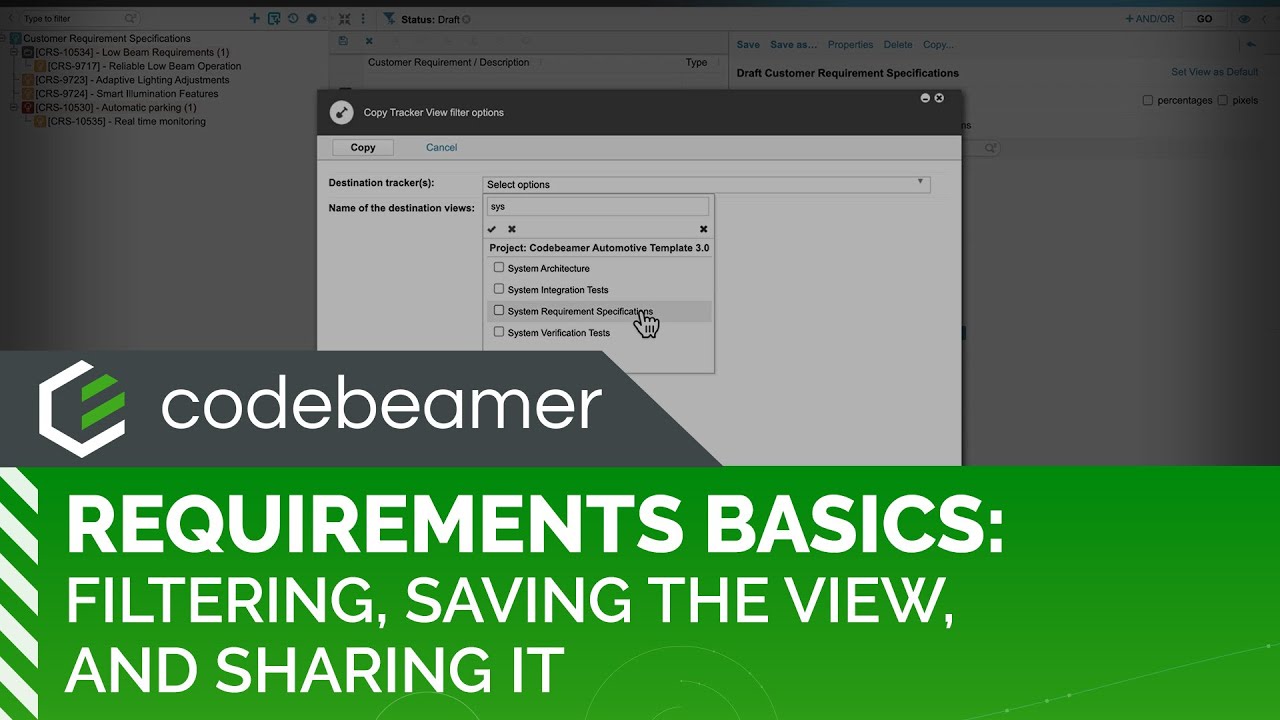 Efficient Project Requirements Management: How to Filter, Save, and Share Views