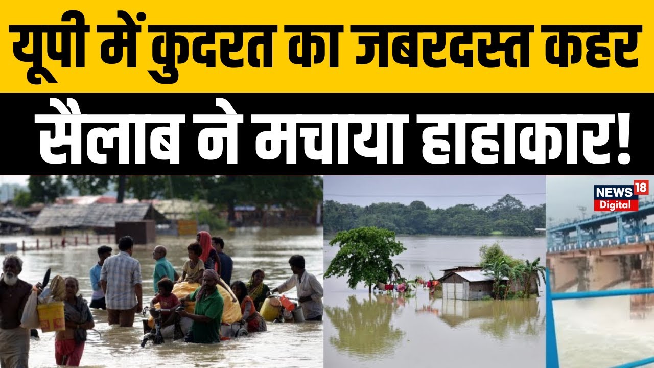 UP Flood: घर डूब गए, गांव पानी में समा गए, Uttar Pradesh में कुदरत का जबरदस्त कहर | UP News | Latest