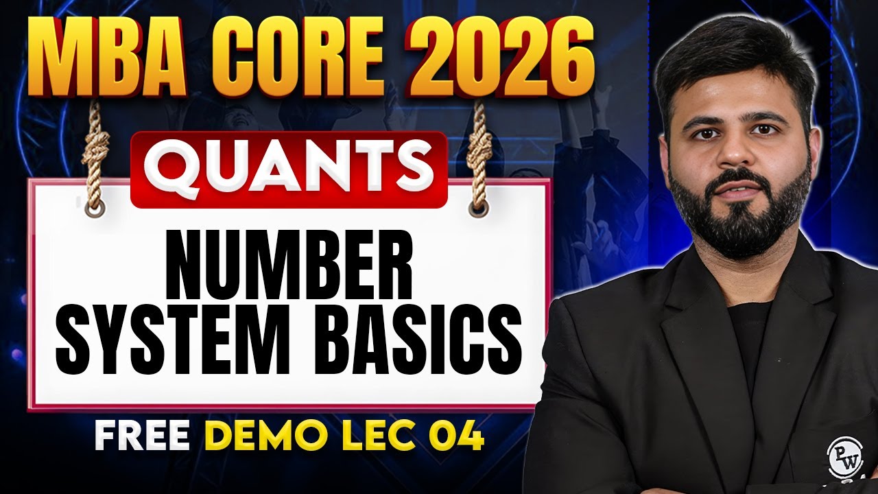 Number System Basics | Quants | Free Demo Lec 04 | CAT 2026 Preparation