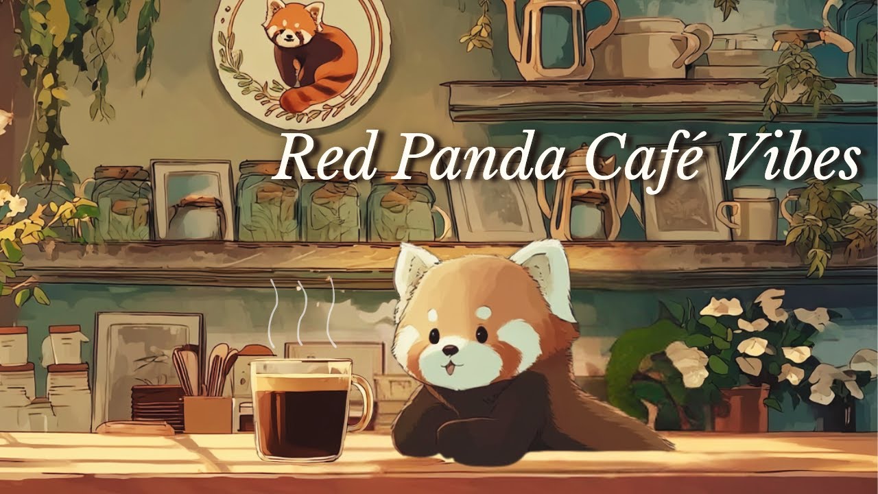 Red Panda's Caf&eacute; Vibes 🌿 Cozy Lofi for Work & Relax #lofihiphop #chillmusic #coffeemusic #studymusic