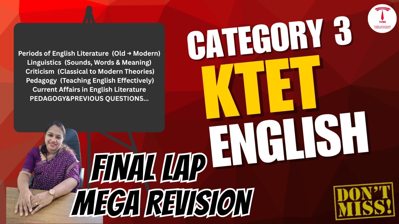 KTET CATEGORY III  ENGLISH  RAPID REVISION
