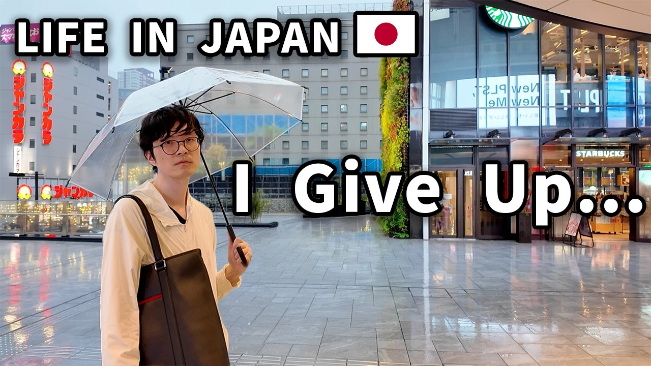 I Can't Skip Work&hellip;🇯🇵 Japanese Salaryman Commute in HEAVY RAIN