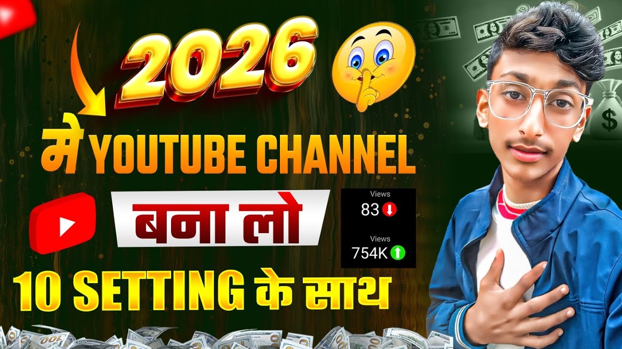 New YouTube Channel Kaise Banaye | Step by Step Complete Guide 2026 || YouTube Tips New Users