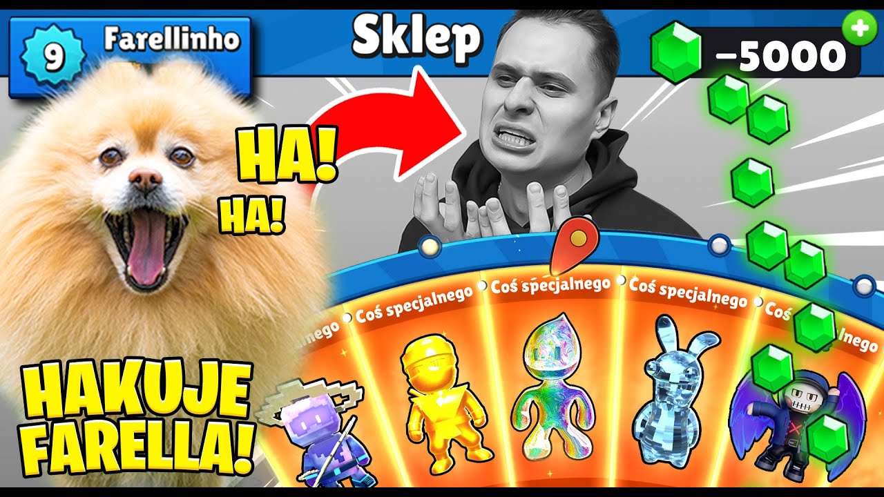 HALO TO JA JOYSTICK! ZHAKOWAŁEM FARELLA! STUMBLE GUYS!